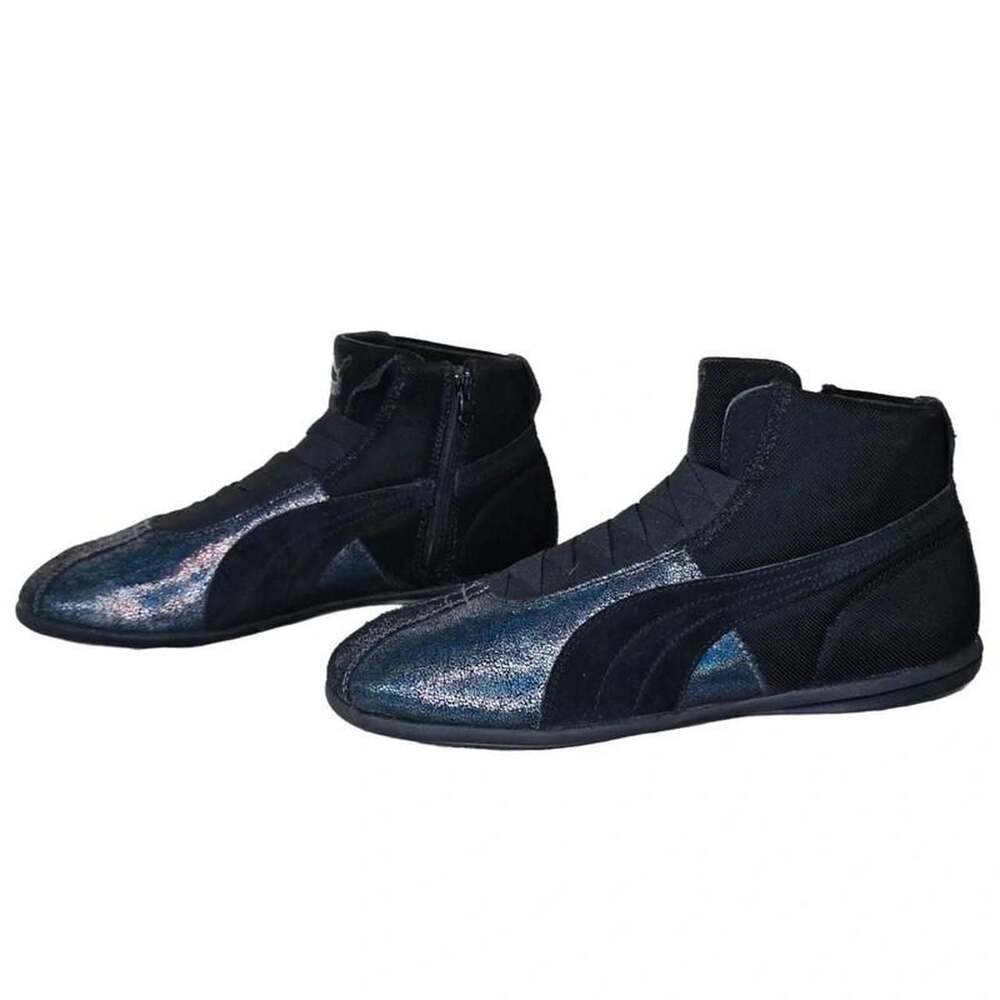Puma Eskiva Hi Deep Summer Black Iridescent Boxing Sneakers